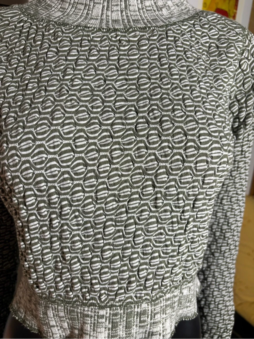 Free People Jane Top is a fitted, cropped mock neck sweater